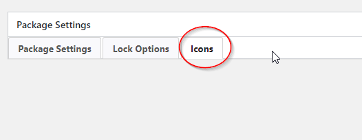 Icons tab blank